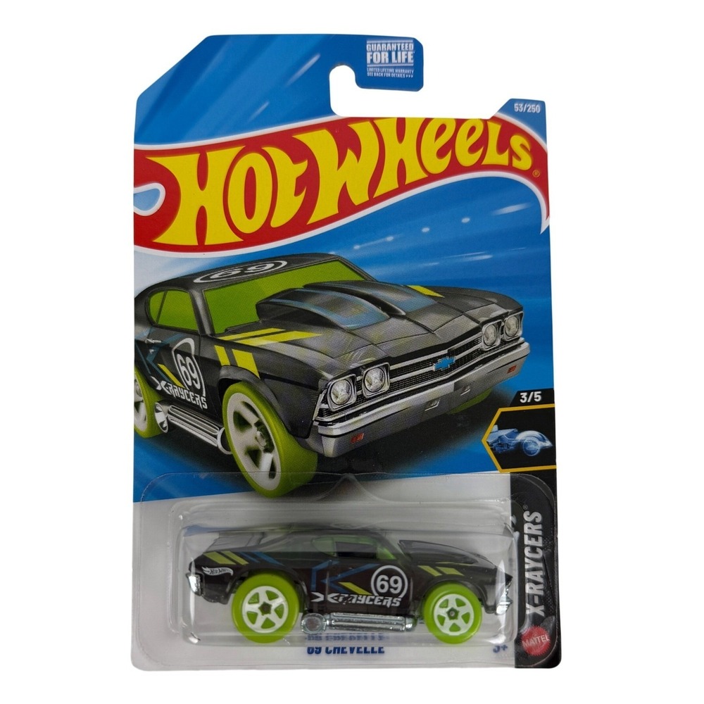 Hot Wheels 69 Chevelle X-Raycers Black 53/250 2026 1:64‎ Diecast Toy Car